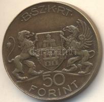 ~1940. "Budapest Székesfővárosi Közlekedési Rt. B.SZ.K.R.T - 50 Forint" szükségpénz T:2