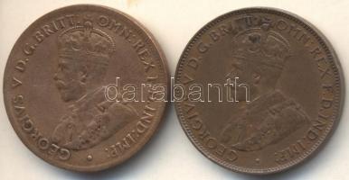 Ausztrália 1922. 1/2p + 1935. 1/2p C:2,2-
Australia 1922. 1/2 penny + 1935. 1/2 penny C:XF,XF