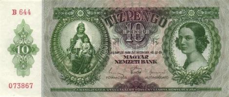 1936. 10P (10x) egymás utáni sorszámmal T:I,I-