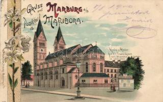 Maribor Franciscan Church, the shop of Hemrich Krapek, litho (EK)