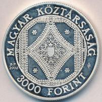 2002. 3000Ft Ag "Széchenyi Könyvtár" T:PP Dísztokban, tanúsítvánnyal. Csak 3000db!