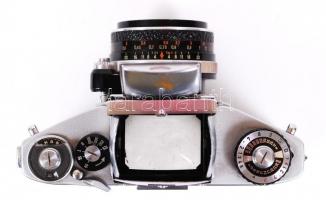 Cca 1970 Thagee fényképezőgép Carl Zeiss objektívvel, eredeti tokjában