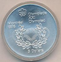 Kanada 1974. 5$ Ag "Montreali olimpia - olimpiai ötkarika" T:1
Canada 1974. 5 Dollars Ag &...