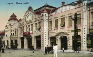 Ungvár Hotel Crown, Singer sewing machine shop, Mór Horvát's shop