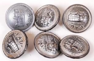 12db "FAÜ/FAKV" egyenruha gomb T:vegyes