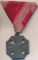 1916. "Károly-Csapatkereszt" cink kitüntetés mellszalaggal T:2 Hungary 1916. "Karl Troop Cross" zinc decoration with ribbon C:XF