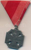 1916. "Károly-Csapatkereszt" cink kitüntetés mellszalaggal T:2 Hungary 1916. "Karl Troop Cross" zinc decoration with ribbon C:XF