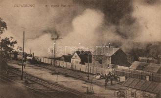 Daugavpils, Dünaburg; great fire 1918 (fl)