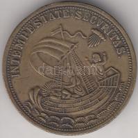 ~1800. Szent György fém emlékérem T:2
~1800.  Saint George medallion C:XF