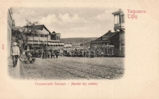 Tbilisi, Tiflis; soldiers bazaar