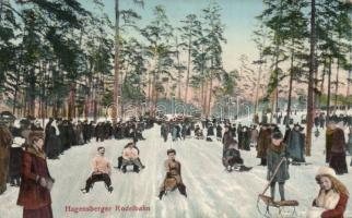 Riga, Hagensberger Rodelbahn, sleighing