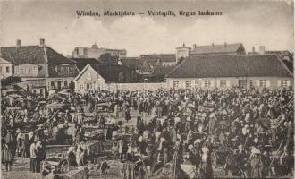 Ventspils, Windau; market place