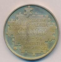 1994. "Alpok-Adria Munkaközösség 15. évfordulója" fém emlékérem T:PP