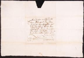 1583 Német nyelven írt Cito, cito, citissime (sürgős) levél Márton Zsuzsana aláírással Körmöcbányára...
