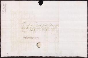 1624 Ex offo az Egri Püspökség földügyletével kapcsolatban Ondrejovics János aláírással és címeres v...