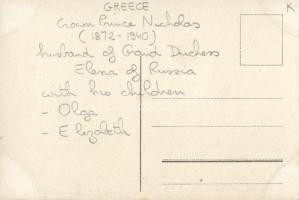 Prince Nicholas of Greece and his children