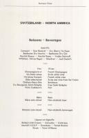 3db Swissair étlap a 80-as évekből régi újságcímlapok képeivel