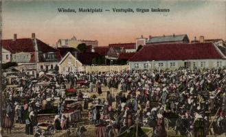 Ventspils, Windau; market place