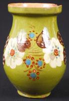 Vegyes kerámiatétel: népi köcsögök, korsók, söröskorsó / 
Ceramic lot