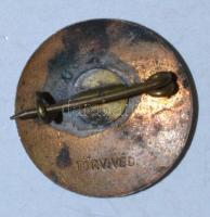 1938. "XXXIV. Eucharisztikus Világkongresszus" zománcozott jelvény T:2-