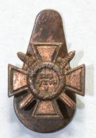 ~1940. "Tűzkereszt I. fokozata" kis gomblyukjelvénye T:2 Hungary ~1940. Miniature of "Hungarian Fire Cross 1st class" C:XF