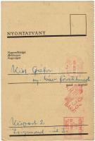 A Zsidótörvény végrehajtási rendeletekkel reklámnyomtatvány futott