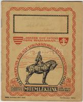 Dekoratív irredenta füzet térképekkel és történelmi eseményekkel