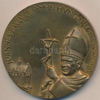 1991. augusztus 16-20. "II. János Pál Magyarországon" Br emlékplakett (65mm) szign.:TÓTH S