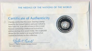 ENSZ 1980. "A Világ nemzeteinek emlékérmei - Kuba" Ag emlékérem (15g/0.925/32mm) megcímzet...