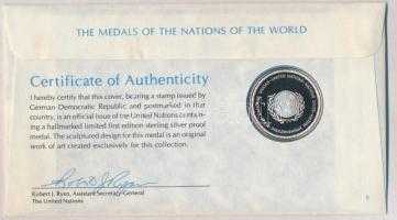 ENSZ 1977. "A Világ nemzeteinek emlékérmei - Német Demokratikus Köztársaság" Ag emlékérem ...
