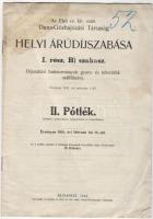 1914 Az Első Duna-Gőzhajózási Társaság Helyi Árúdíjszabása