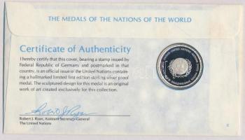 ENSZ 1978. "A Világ nemzeteinek emlékérmei - Német Szövetségi Köztársaság" Ag emlékérem (1...