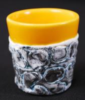 Király pálinkás készlet, jelzett, hibátlan, m:17 cm, m:5 cm