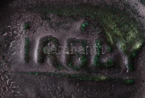 Király pálinkás készlet, jelzett, hibátlan, m:17 cm, m:5 cm