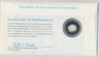 ENSZ 1979. "A Világ nemzeteinek emlékérmei - Magyarország" Ag emlékérem (15g/0.925/32mm) m...