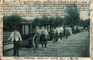 Pöstyénfürdő, infanterist parade (fa)