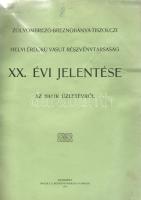1915 A Zólyombrezó-Breznóbányai-Tiszolczi Helyi Érdekű Vasút Rt. jelentése