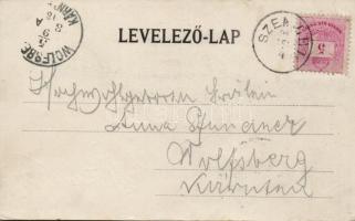 1898 Szenice with synagogue, floral