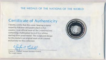 ENSZ 1980. "A Világ nemzeteinek emlékérmei - Pakisztán" Ag emlékérem (15g/0.925/32mm) megc...