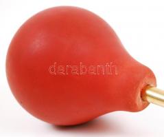 Régi pumpás optikai porfújó, h:35 cm