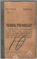 1911 M. kir Államvasutak Szabályrendelet a Szentandrás állomás Temesvár-Józsefváros felöli oldalán létesített biztosítóberendezés kezeléséről