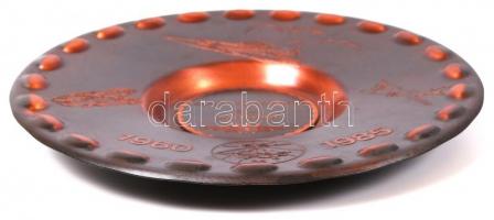 Magyar Néphadsereg 1960-1985 réz dísztál, d:20 cm