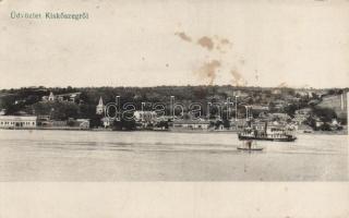 Kiskőszeg, Danube, ship, church (fl)