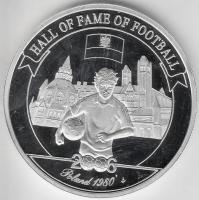 Uganda 2006. 2000Sh Ag "A labdarúgás halhatatlanjainak csarnoka - Lengyelország 1980-as évek&qu...