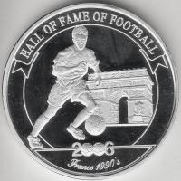 Uganda 2006. 2000Sh Ag "A labdarúgás halhatatlanjainak csarnoka - Franciaország 1990-es évek&qu...