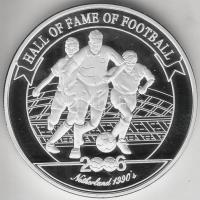 Uganda 2006. 2000Sh Ag "A labdarúgás halhatatlanjainak csarnoka - Hollandia 1990-es évek" ...