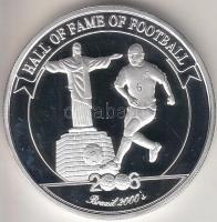 Uganda 2006. 2000Sh Ag "A labdarúgás halhatatlanjainak csarnoka - Brazília 2000-es évek" T...