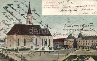 Kolozsvár Mátyás square, St. Michael's Church (fl)