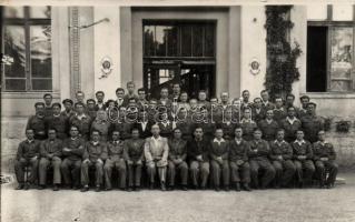 1954 Mosonmagyaróvár Növénytermelési és Állattenyésztési Technikum, brigádvezetők tanfolyama, csoportkép, photo (fl)