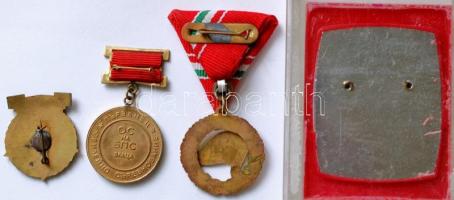 4db klf szocialista kitüntetés: "Kiváló Úttörővezető" + "Szocialista Brigád A szocial...